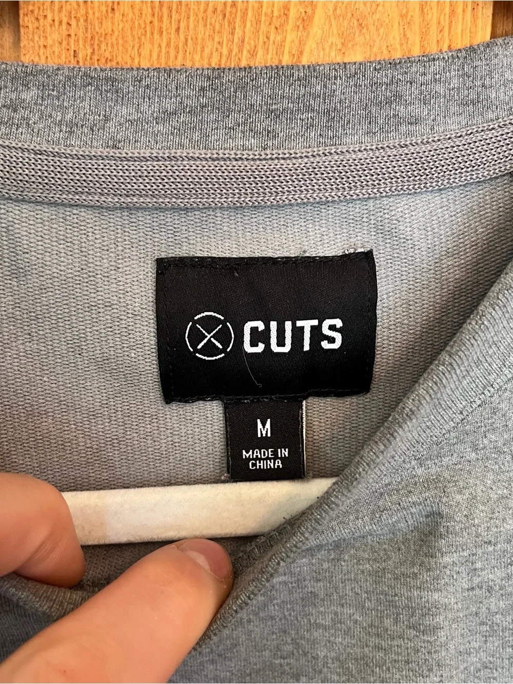Cuts Clothing Gray Hyperloop Pullover Split-Hem - Picture 3 of 7